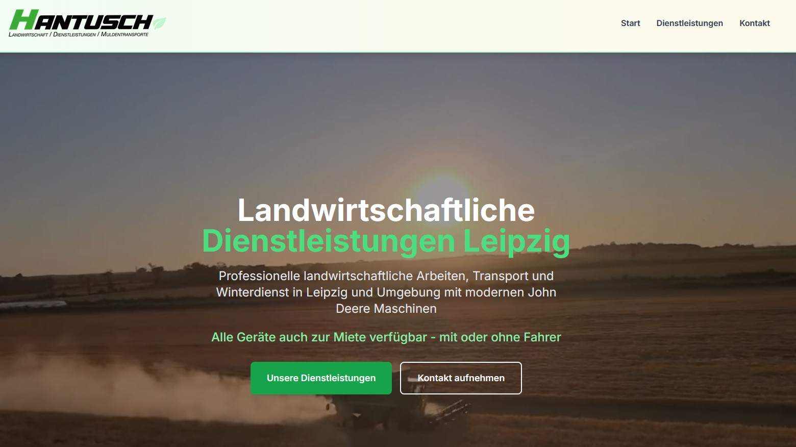 Agrar Hantusch Website